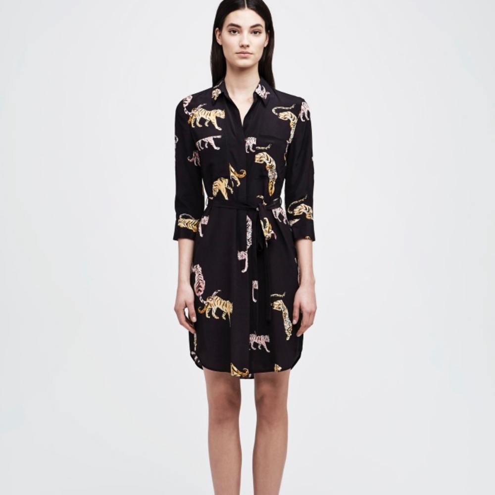 ISO L’Agence Tiger print dress